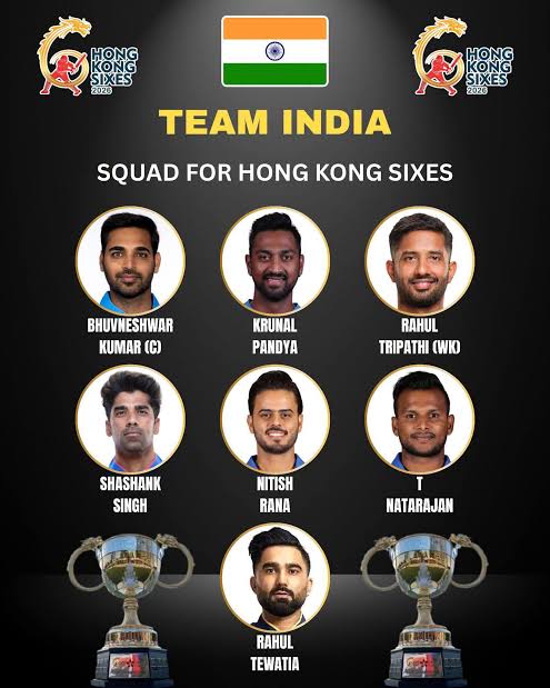 India Team for Hong Kong Sixes 2026 India Team for Hong Kong Sixes 2026