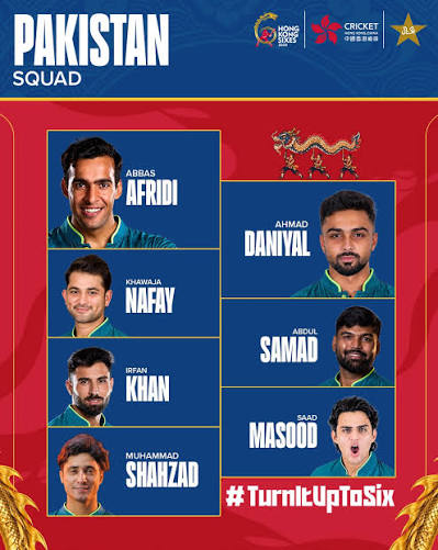 Pakistan Team for Hong Kong Sixes 2026 Pakistan Team for Hong Kong Sixes 2026